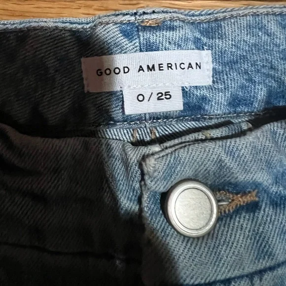 Good american straight leg size 0/25 new never worn denim - Picture 5 of 5